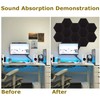LDXDRU 16 Pack Hexagon Acoustic Panels 14" x 12" x