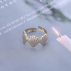 TseanYi Seashell Ring Gold Shell Adjustable Ring Sea Shell Open
