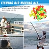 Pompano Rig Floatsc Making Kit,200pcs Surf Fishing Rig Accessories Snell