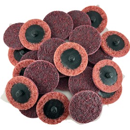 Sungold Abrasives 74913 Non Woven Surface Conditioning R-Type Quick Change Disc, 3-Inch, Maroon (25/box)