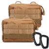 MOLLE Pouches - 2 Pack Tactical Compact Water-Resistant Utility Gadget