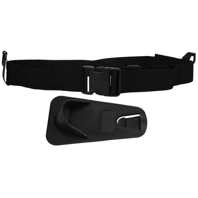 Black Professional Lightweight Adjustable Fishing Rod Holder Waist Belt Strap
