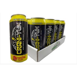 Crani-Yum Nootropic Energy Drink 12 Pack (Grapefruit Soda) 16oz - Energy & Focus, Sugar Free, No Artificial Colors, Lion's Mane, Alpha GPC, L-Theanine, Gingko Biloba, Ginseng, Inositol