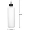 10Pcs Plastic Squeeze Bottles with Twist Cap,Clear Dispensing Bottles with