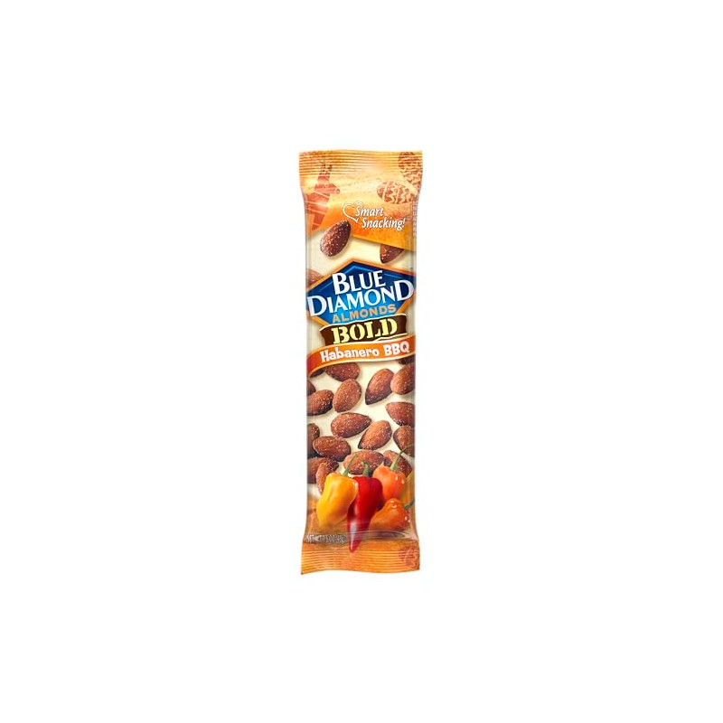 Blue Diamond Almonds, BOLD Flavored Habanero BBQ On-The-Go Snack Nuts