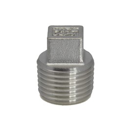 Sealing Plug External Square R 3/4 Inch, 25 Bar Malleable Cast Iron Galvanised