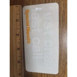 Special Blend -ONE- SPECIAL BLEND First Chair, Last Call  Ski Snow Board  STICKER DECAL (NB1)