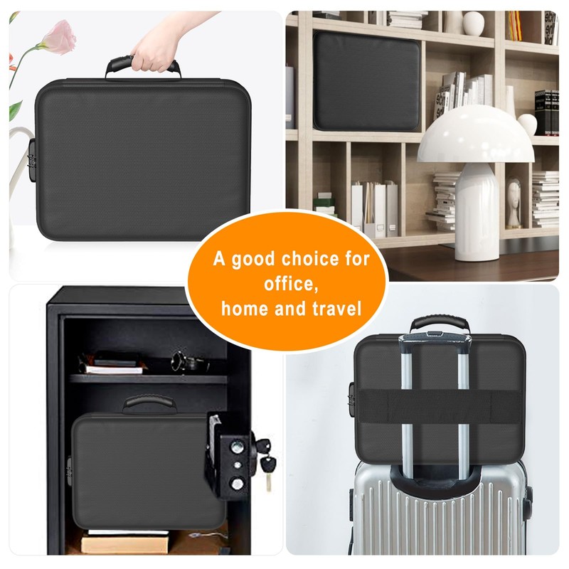DocSafe 5200°F Document Organizer with Lock,Upgraded Heat Insulated Fireproof＆Waterproof Box