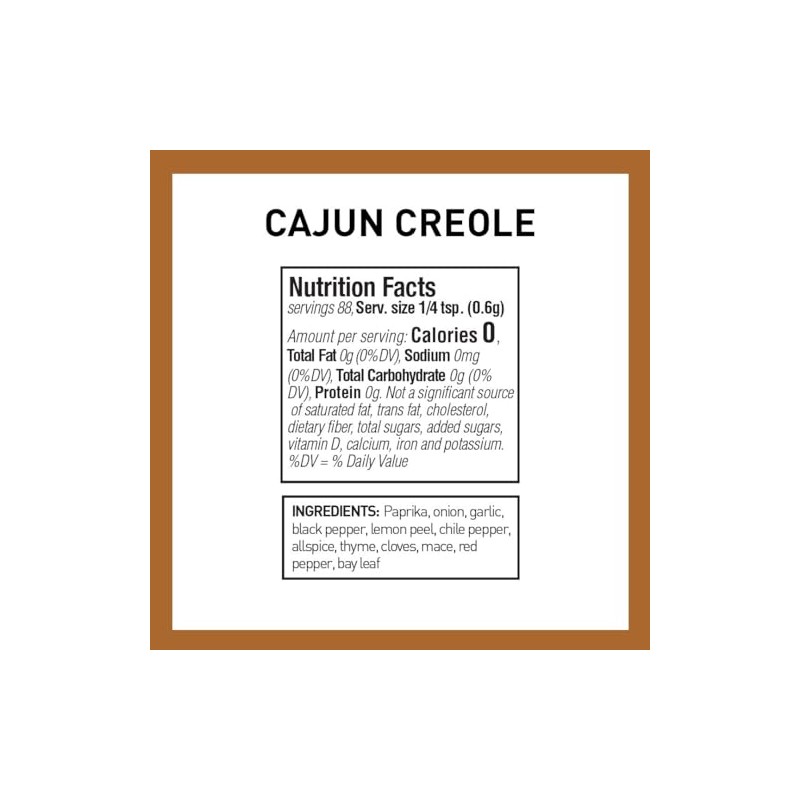 Spice Hunter Cajun Creole Seasoning Blend, 1.9-Ounce Jar (Pack of
