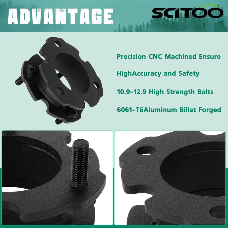 SCITOO 2.5 inch/ 2-3 inch Front/Rear Lift Leveling Kit 2.5"/