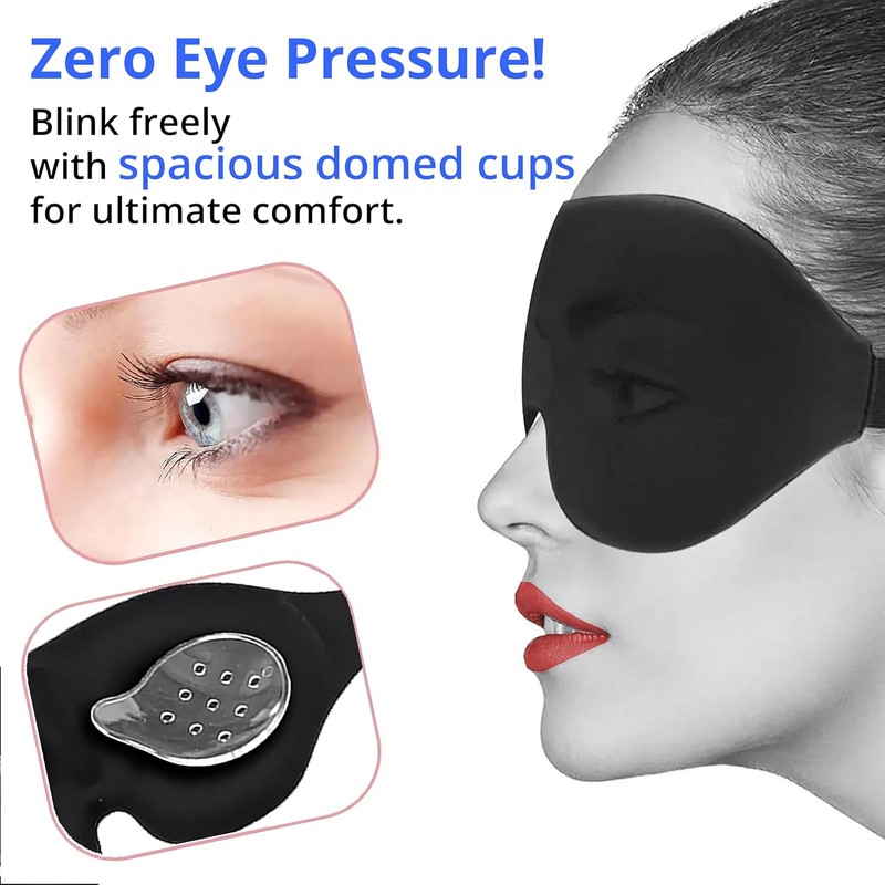 Sleep Mask for Cataract & LASIK Recovery – 3D Contoured