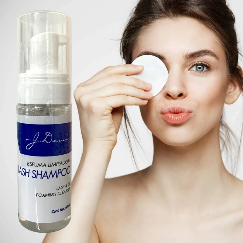 Lash Shampoo Limpieza Profesional J Denis Para Pestañas Mink Transparente