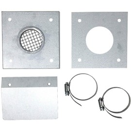Stove Parts 4 Less 3" Flex Fresh Air Intake Kit Without Hose: 3 Oak-Hardware Only