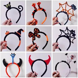 Pipe Cleaners, DIY Flower Bouquet Kit Chenille Stems, Flower Making Kit 400pcs（White and Black） Craft Material, Art and Craft Supplies