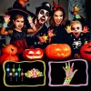 Fiesta Neon Led Luz Con 18 Anillos 6pulseras Neon Giratorias