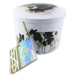 Gardiners Of Scotland Farm Animals Tin filled with Luxury Traditional Scottish Vanilla Fudge, 7 Ounce