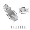 Lockable Latch Lock 2 Pieces Padlock Hasp Stainless Steel Door