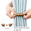 Hangtty Magnetic Curtain Tiebacks 6 Pack Rope Decorative Curtain Tie