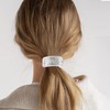 4Pcs Rhinestone Hair Scrunchies Crystal Hair Ties Rubber Bands Chic