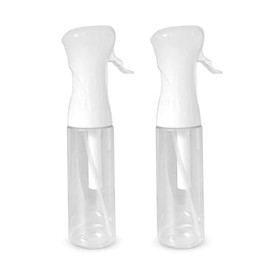 Aquableu Spray Bottle for Hair – Continuous Mist Spray Bottle for Hair Care, Styling, Cleaning, Plants, Pets & Essential Oils (Pack of 2 - Clear, 10oz)