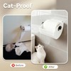 FIYEMNI Cat Proof Toilet Paper Protector Cover, White
