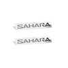 Sahara Fender Emblem Overlay Decal Stickers- 2018-2024 Wrangler Sahara- (Color: