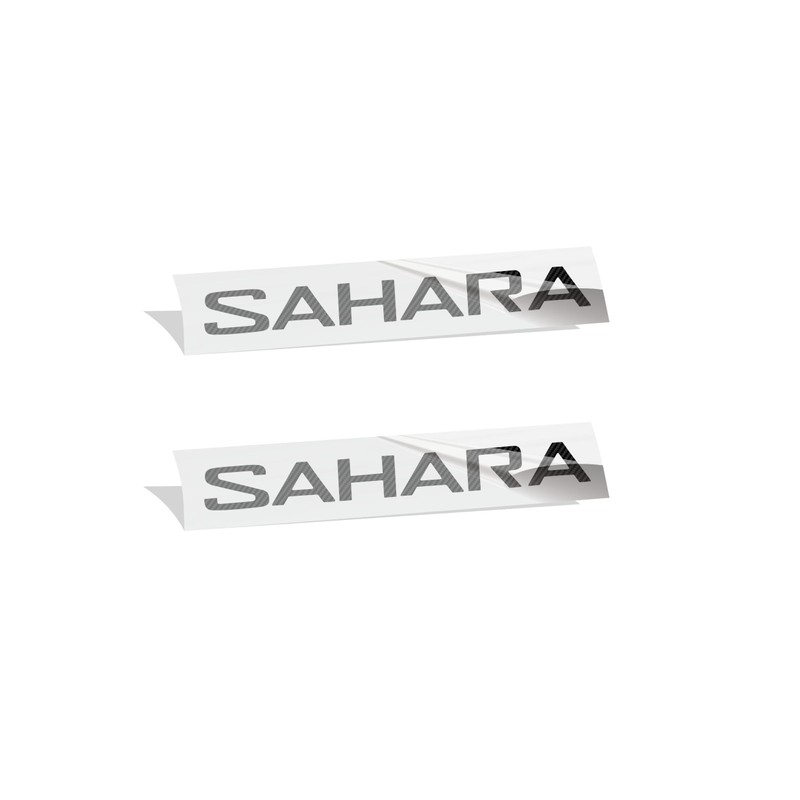 Sahara Fender Emblem Overlay Decal Stickers- 2018-2024 Wrangler Sahara- (Color: