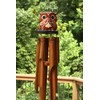 G6 COLLECTION Handmade Wooden Owl Bamboo Wind Chime Wood Statue