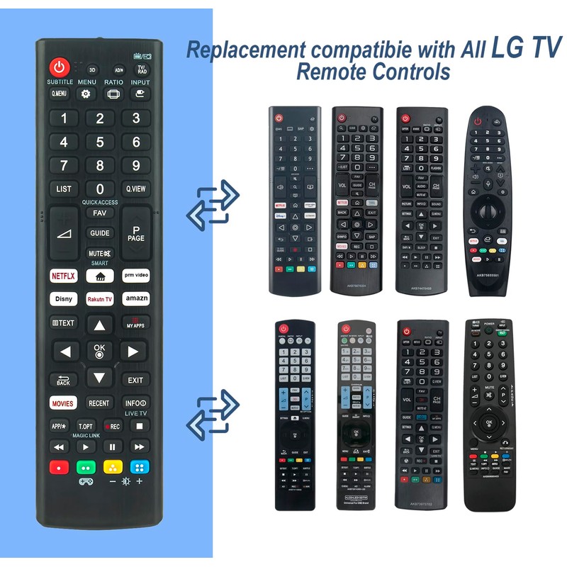 Universal Replacement Remote Control fit for All LG TV LCD