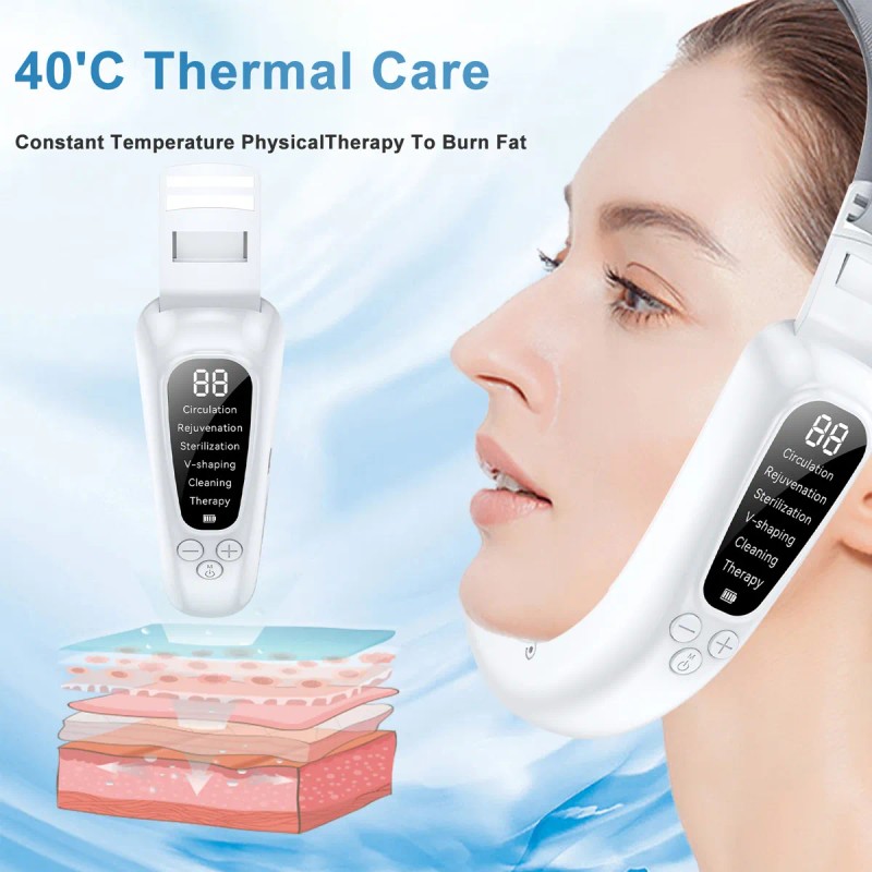 Reductora Papada Ems Vibracion Ultrasonica Cachete Mejilla