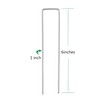 6 Inches Heavy Duty Galvanized Steel Garden Stakes Staples Securing