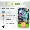 SRV Hub Dinosaur Water Ring Toss Game, Orange Handheld Arcade