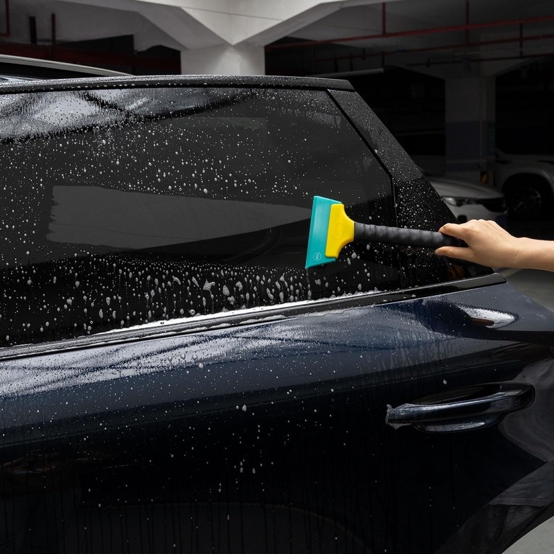 NEWISHTOOL 3 PCS TPU Rubber Squeegee with Different Hardness Blade,