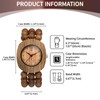 Avaner Women's Elastic Wrist Watches: Wooden Beaded Handmade Stretch Strap