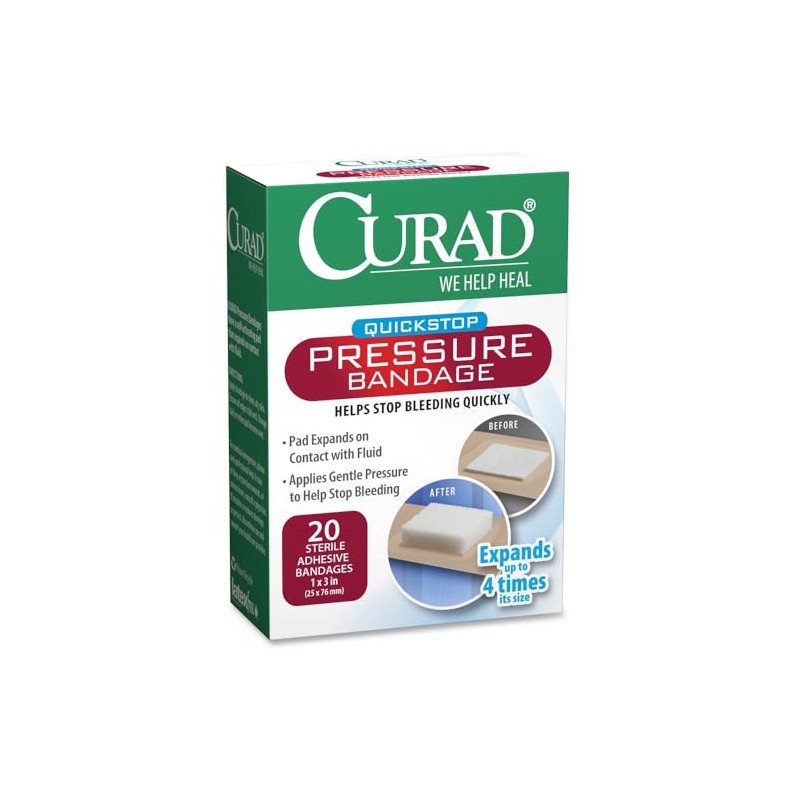 Curad Pressure Adhesive Bandages, 2.75 X 1, 100/box