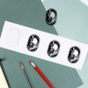 4 x Small 50mm 'Cliff Rock Climbing' Transparent/Clear Sticker Decals