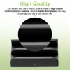 M6219 Sliding Shower Door Bottom Track (2-Piece Set, Black) 1/2-inch