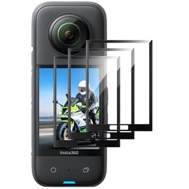 GIOPUEY Pack of 3 Screen Protectors for Insta360 X5/X4, Full Coverage, HD Composite Material, Ultra Thin Film, Anti-Scratch, Anti-Reflective, Transparent