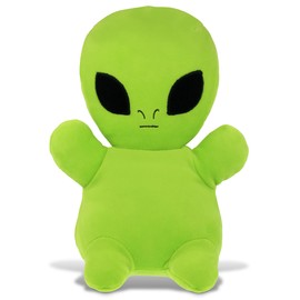 DolliBu Snug-Mooshies Standing Alien Stuffed Animal Plush Toy - Space Super Squishy Soft Animal Friend for Girls and Boys, Medium Huggable Cute Plush for Kids Play, Cuddling and Decoration - 10 Inches