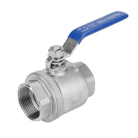 1-1/2" DN40 1000 WOG Female Ball Valve, Two-Piece Full Port Thread Ball Valve Made of 304 Stainless Steel