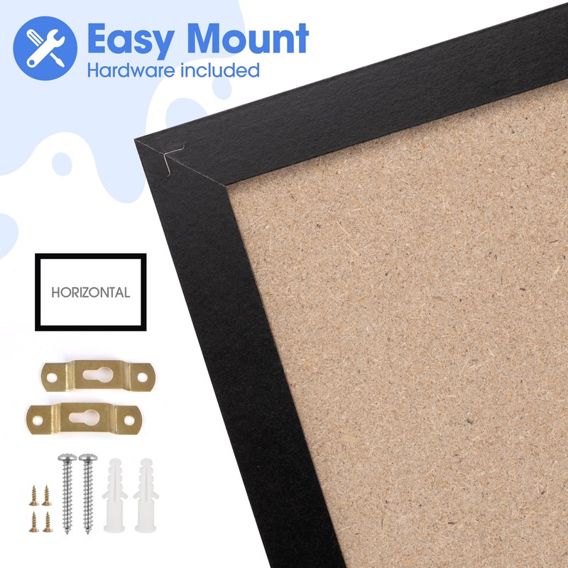 Board2by Monthly Chalkboard Calendar & Cork Board for Wall, 24"x36"