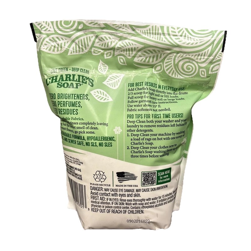 Charlie's Soap Charlie’s Soap Laundry Powder 100 Loads (1 Pack)