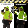 Hi Vis Safety Rain Jacket for Men Women Waterproof Breathable
