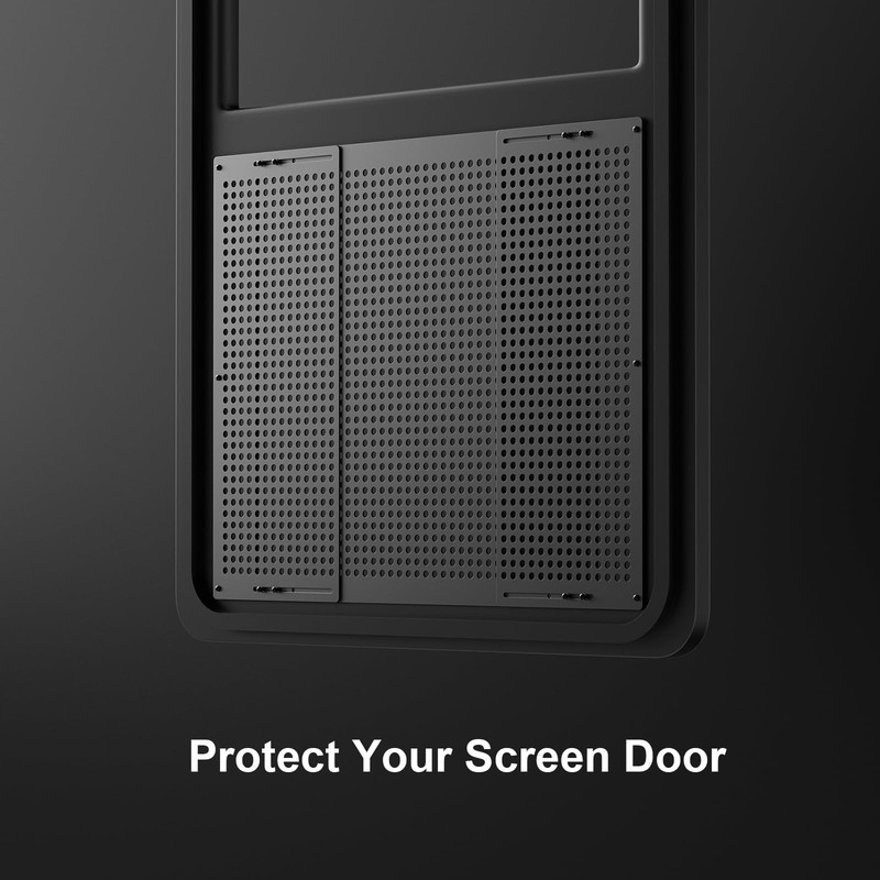 Safoner Premium Adjustable RV Entry Screen Door Grille, Adjusts from
