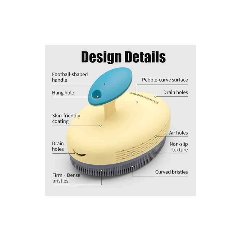 Exfoliating Body Scrubber Silicone, Compact Lightweight Accessory for Travel and