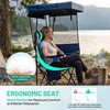 2 Pack Camping Chair - Folding Chair with Adjustable Canopy