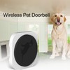 Wireless Pet Doorbell with Transmitter Receiver 4 Flashing Modes Touch