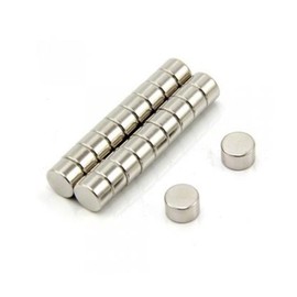 first4magnets F0804-N35-10 8 mm Diameter x 4 mm Thick N35 Neodymium Magnet with 1.47 kg Pull (Pack of 10)
