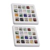 Gatuida Natural Crystal Ores 2 Boxes Set Learning Rough Ore