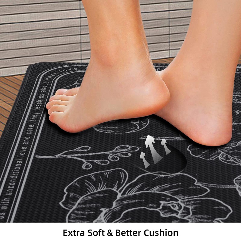 ROTTOGOON Kitchen Floor Mat Set of 2, Anti Fatigue Kitchen